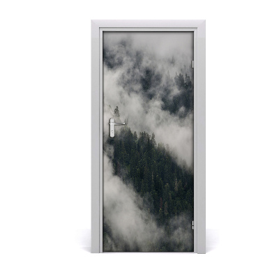Fototapeta na dveře mrak nad lesem