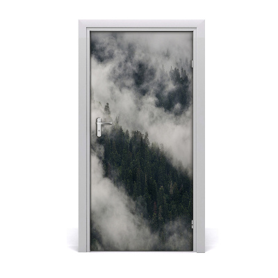 Fototapeta na dveře mrak nad lesem