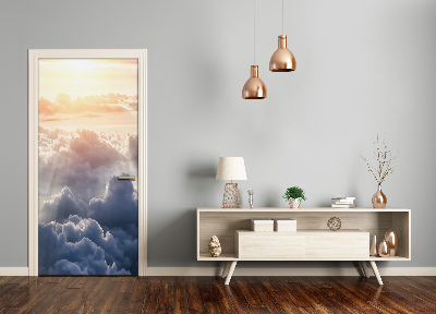 Fototapeta na dveře let nad mraky