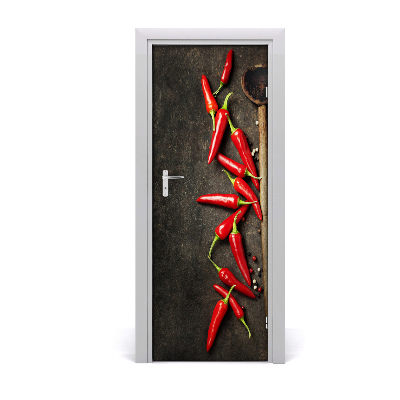 Fototapeta na dveře samolepící chilli