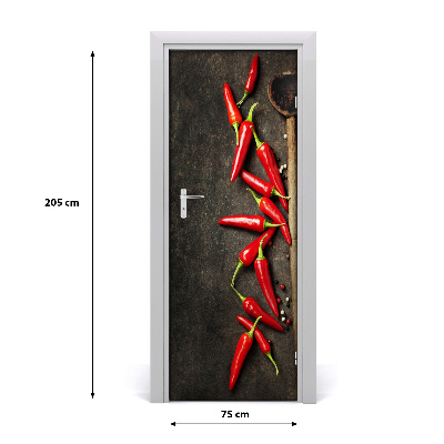 Fototapeta na dveře samolepící chilli