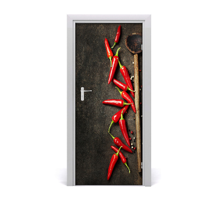 Fototapeta na dveře samolepící chilli