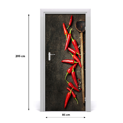 Fototapeta na dveře samolepící chilli