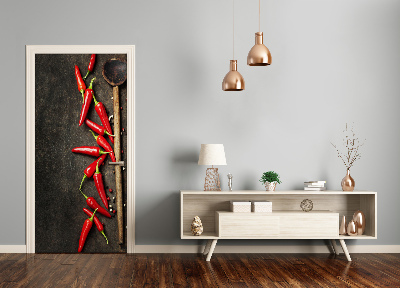 Fototapeta na dveře samolepící chilli