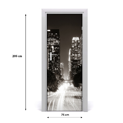 Fototapeta samolepící na dveře Los Angeles noc