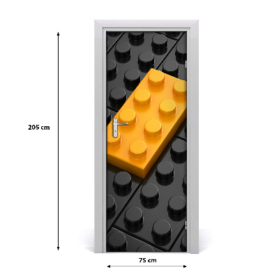 Samolepící fototapeta na dveře Kostky lego