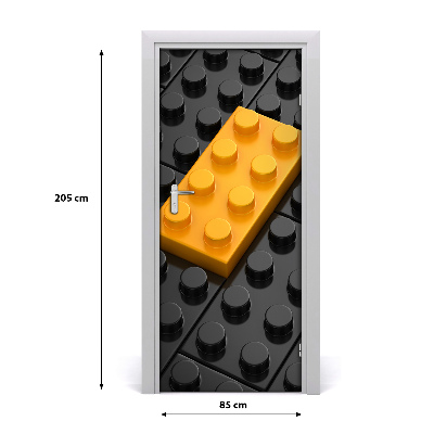 Samolepící fototapeta na dveře Kostky lego