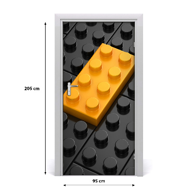 Samolepící fototapeta na dveře Kostky lego