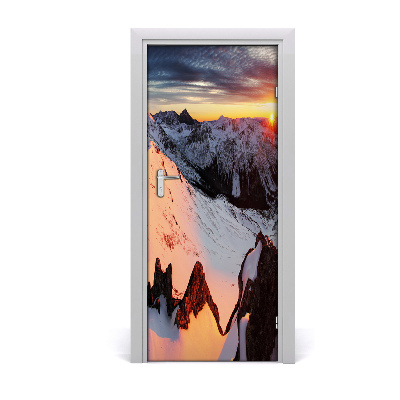 Fototapeta na dveře hory zima