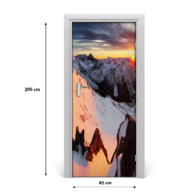 Fototapeta na dveře hory zima