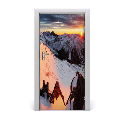 Fototapeta na dveře hory zima