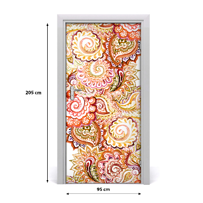 Samolepící fototapeta na dveře Ornamenty