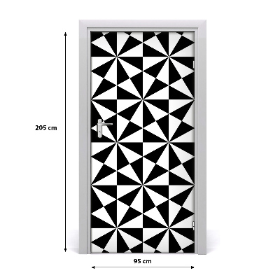 Fototapeta na dveře geometrické pozadí