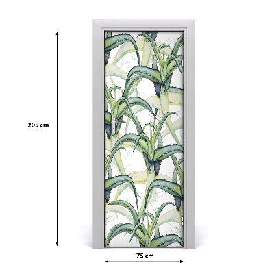 Samolepící fototapeta na dveře Aloes