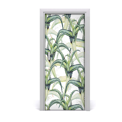 Samolepící fototapeta na dveře Aloes