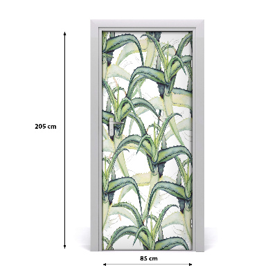 Samolepící fototapeta na dveře Aloes
