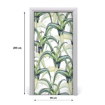 Samolepící fototapeta na dveře Aloes
