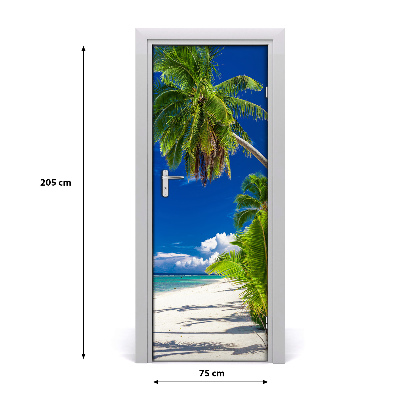 Fototapeta na dveře tropická pláž