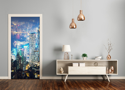 Fototapeta samolepící na dveře Hong kong noc