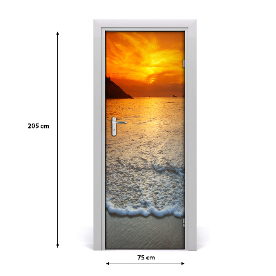 Fototapeta na dveře západ slunce