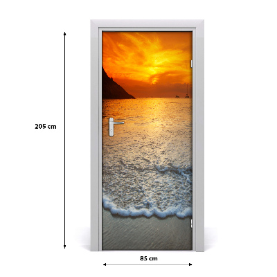 Fototapeta na dveře západ slunce
