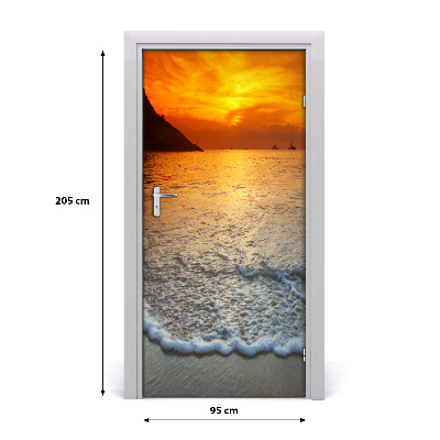 Fototapeta na dveře západ slunce