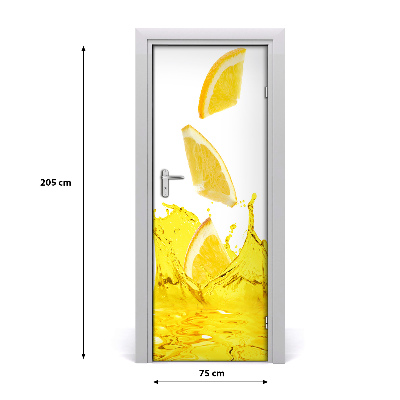 Fototapeta na dveře samolepící citronová šťáva