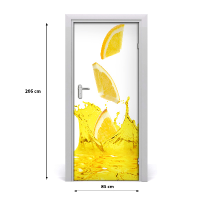 Fototapeta na dveře samolepící citronová šťáva