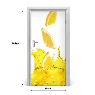 Fototapeta na dveře samolepící citronová šťáva