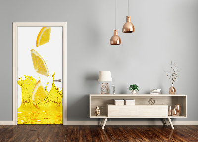 Fototapeta na dveře samolepící citronová šťáva