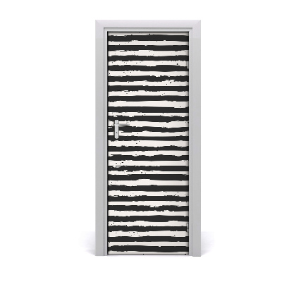 Fototapeta na dveře černobílé pásy