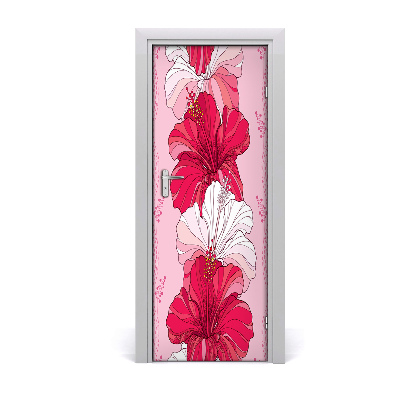 Samolepící fototapeta na dveře Hibiskus