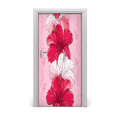 Samolepící fototapeta na dveře Hibiskus