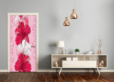 Samolepící fototapeta na dveře Hibiskus