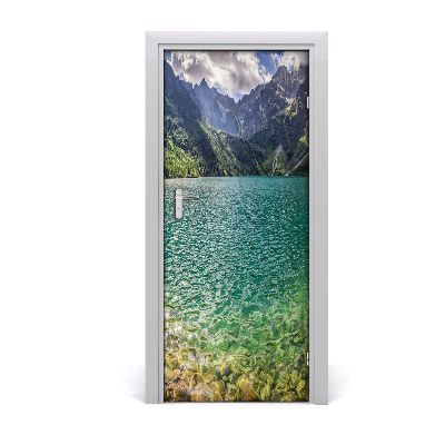 Fototapeta na dveře jezero v horách