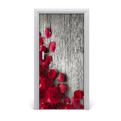 Fototapeta na dveře samolepící červená růže