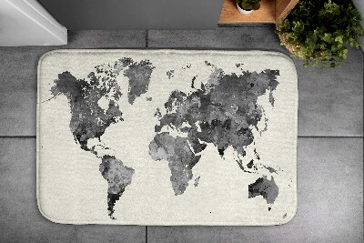 Koupelnová předložka Mapa světa