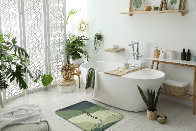 Koupelnová předložka Pastel greens