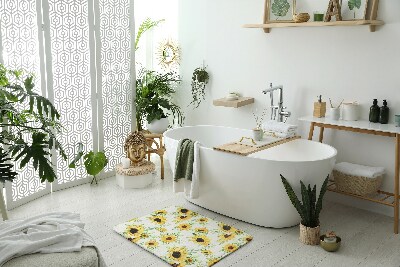 Koupelnová předložka Slunečnice květin