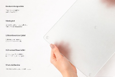 Skleněné krájecí prkénko v poloprůhledném provedení se dvěma vrstvami