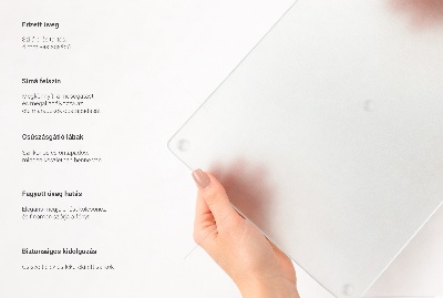 Krájecí prkénko skleněné v polosvětlém provedení ve tvaru obdélníku