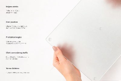 Krájecí prkénko skleněné v polosvětlém provedení ve tvaru obdélníku