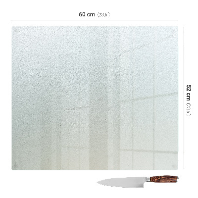 Krájecí prkénko skleněné v polosvětlém provedení ve tvaru obdélníku