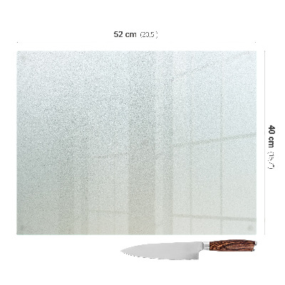 Krájecí prkénko skleněné v polosvětlém provedení ve tvaru obdélníku