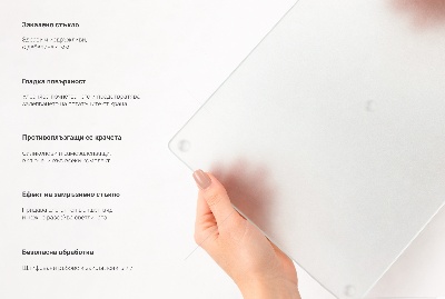 Skleněná deska do kuchyně kulatá, poloprůhledná