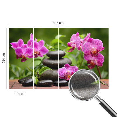 Vliesová fototapeta do obýváků Orchidejové kameny