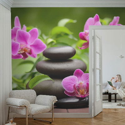 Vliesová fototapeta do obýváků Orchidejové kameny