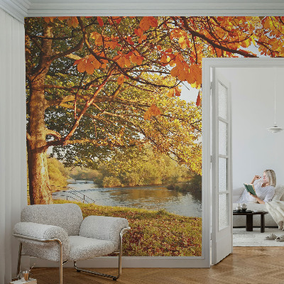 Moderní fototapeta na míru Pobřežní podzim
