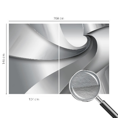 Vliesová fototapeta do ložnice s motivem geometrických spirál