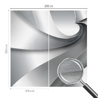 Vliesová fototapeta do ložnice s motivem geometrických spirál